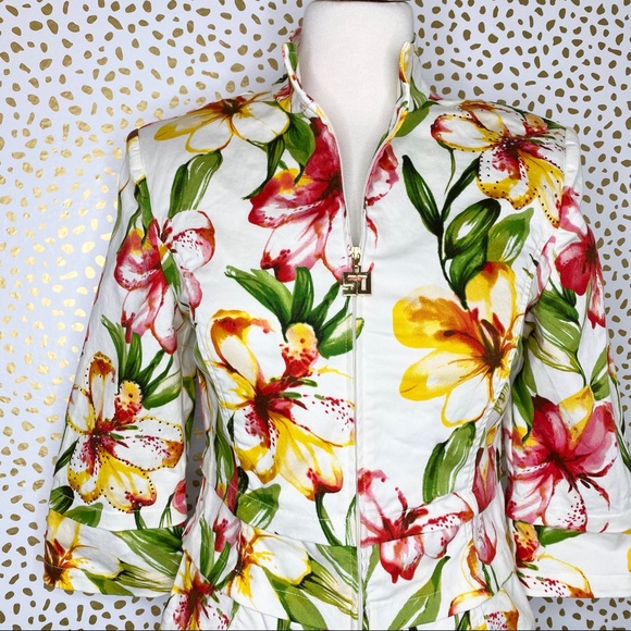 St. John Sport by Marie Gray Jackets & Blazers - St. John Sport floral pant and jacket set